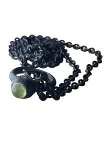 Medieval Bronze Ring on Chain