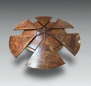 Rustic Style Jupe Action Dining Table by Theodore Alexander for Castle Bromwich