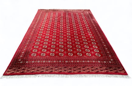 Pakistan Wool Bokhara Carpet, 12'6 x 14'6