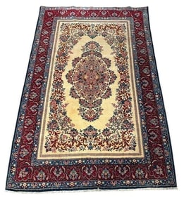 Fine Persian Qum/Kurk Carpet 7'4" x 4'8"