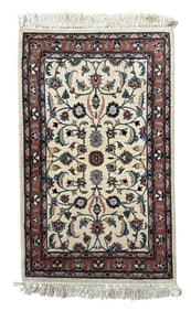 Indo-Isphahan Carpet 3'10" x 2'2"
