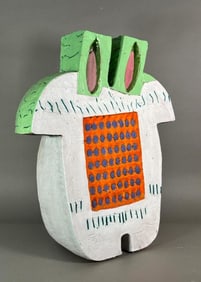 Mary Jo Bole Large Ceramic Sculpture, "Facade"