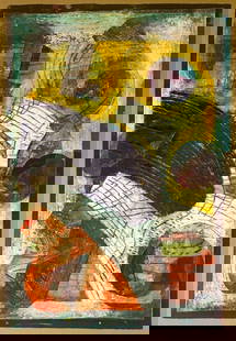 Sam Gilliam Paper Construction, Untitled: Sam Gilliam (American 1933-2022) Untitled, 1988, mixed media, monotype, embossing and collage on handmade paper. Unsigned. Loose sheet, unframed. Provenance: Acquired directly from the artist.