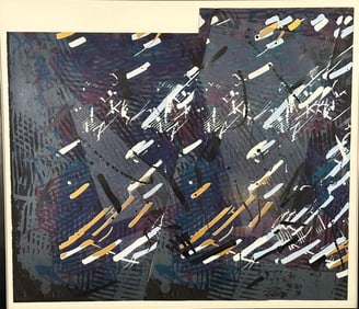 Sam Gilliam Screenprint and Offset Lithograph, "Harlem Nights "