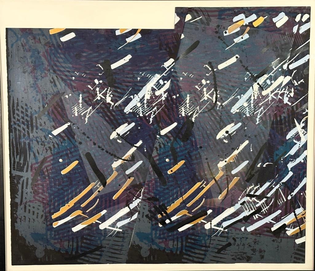 Sam Gilliam Screenprint and Offset Lithograph, "Harlem Nights " (1 of 11)