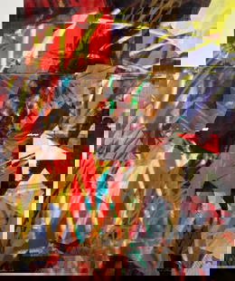 Sam Gilliam Screenprint and Mixed Media, "Florida 16": Sam Gilliam (American 1933-2022) "Florida 16, " 1995, color screenprint and monoprint with collage on hand sewn paper, signed and dated in silver metallic ink, lower right, titled lower left, with