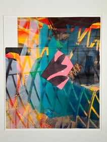 Sam Gilliam Screenprint and Mixed Media, "Bay to Bay 14"