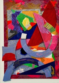 Sam Gilliam Screenprint, "Prelude to New Colombia"
