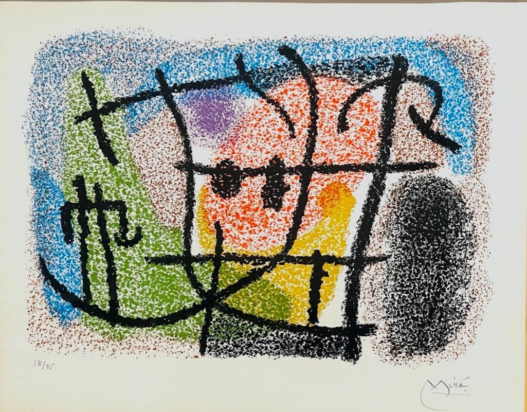 Joan Miro Lithograph, "Cartones" (1 of 7)