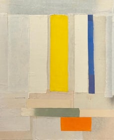 Esteban Vicente Painted Paper Collage, Untitled