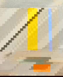 Esteban Vicente Painted Paper Collage, Untitled