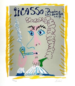 After Pablo Picasso Lithograph, "Dessins"