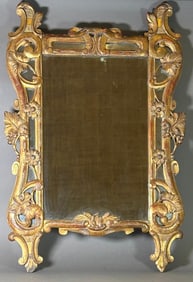 Continental Gilt Wood Wall Mirror, 19thc.