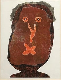 Jean Dubuffet Lithograph, "L' Enfle-Chique III"