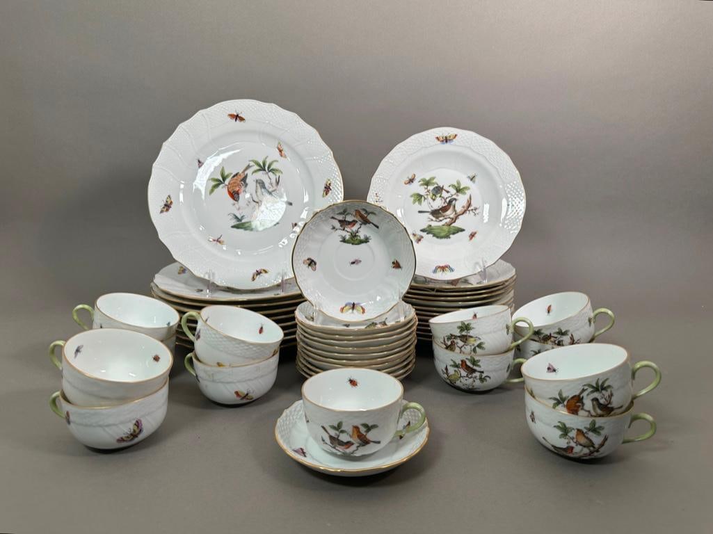 Herend Porcelain Rothschild Bird Pattern Part Dinner Service (1 of 16)