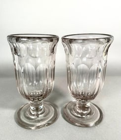 A Pair of Anglo-Irish Glass Vases, 19th century