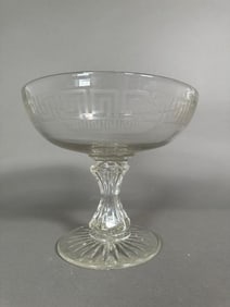 English Glass Compote, 19th century