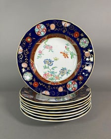 Eight Ashworth Bros Ironstone Soup Plates