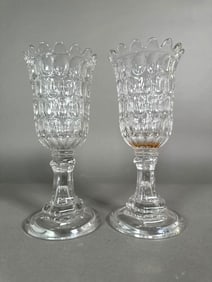 A Pair of American Celery Vases, ca. 1860-1875