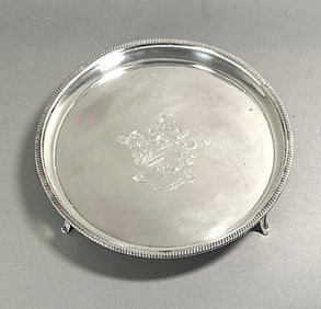 English Silver Salver, London, 1812, Peter and William Bateman