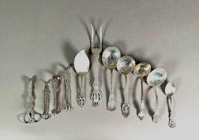 Assorted Lot of Sterling Silver Serving Utensils
