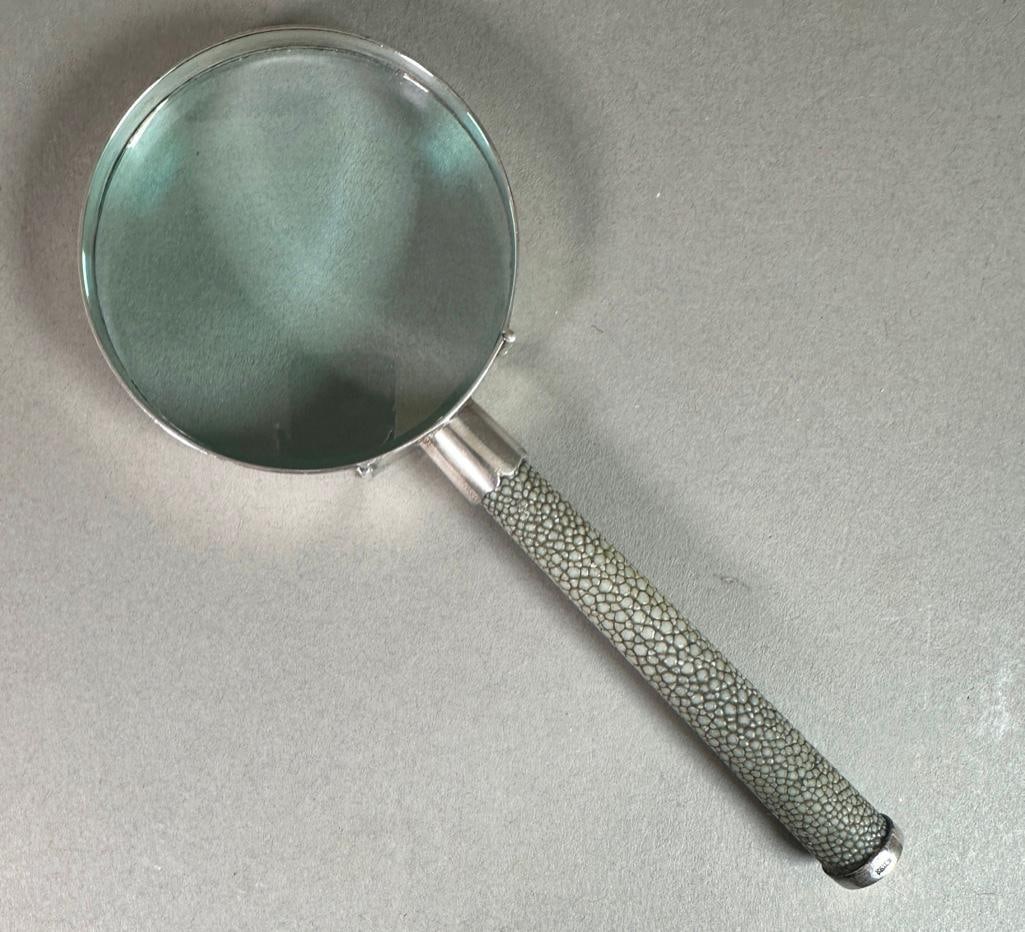 Asprey London Magnifying Glass with Shagreen Handle (1 of 4)