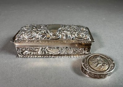 Two English Sterling Silver Boxes