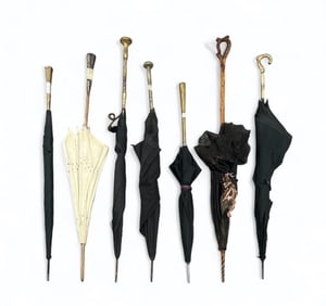 Seven Victorian Parasols