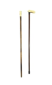 Two Antique Walking Sticks