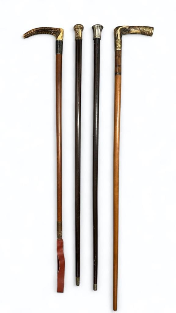 Four Antique Walking Sticks (1 of 5)