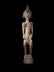 African Carved Female Figure, Dogon