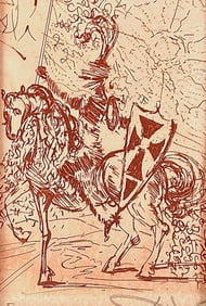 Salvador Dali Etching, "El Cid"