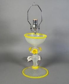 Italian Venetian Murano Glass Table Lamp