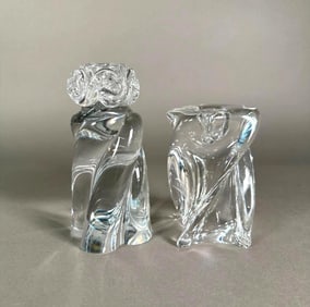 Two Baccarrat Candlesticks