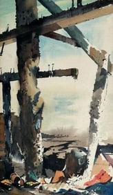 Laurence Philip Sisson (1928 - 2015) Watercolor