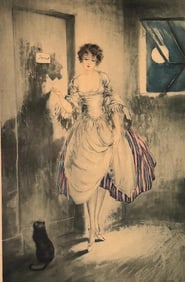 Louis Icart (French, 1888-1950) “Pierrette?? Etching