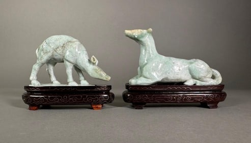 Carved Jadeite Deer