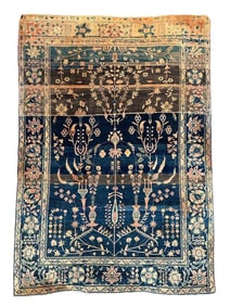 Antique Afghan Beluch Wool Carpet, 4'11 x 3'5