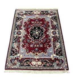 Chinese Savonnerie Carpet, 5'9" x 4'4"