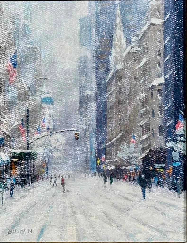 Michael Budden Oil, "Fresh Snow" (1 of 7)