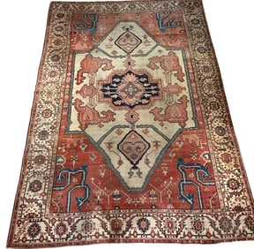 Rare Antique Persian Serapi Carpet, 14'6 x 11'7