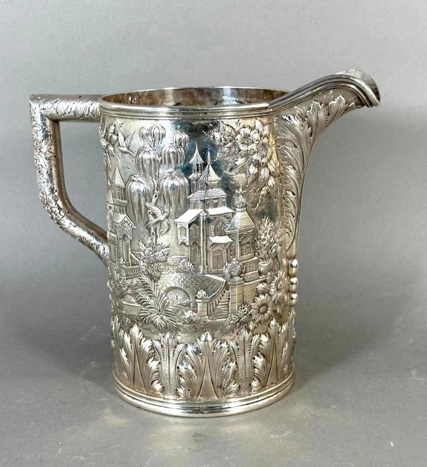 S. Kirk & Son Co. Sterling Silver Architectural Landscape Water Pitcher (1 of 10)