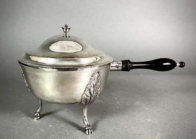 Austro-Hungarian Silver Saucepan or Brandy Warmer