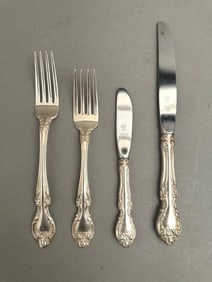 Gorham Sterling Silver Flatware Service, Melrose Pattern