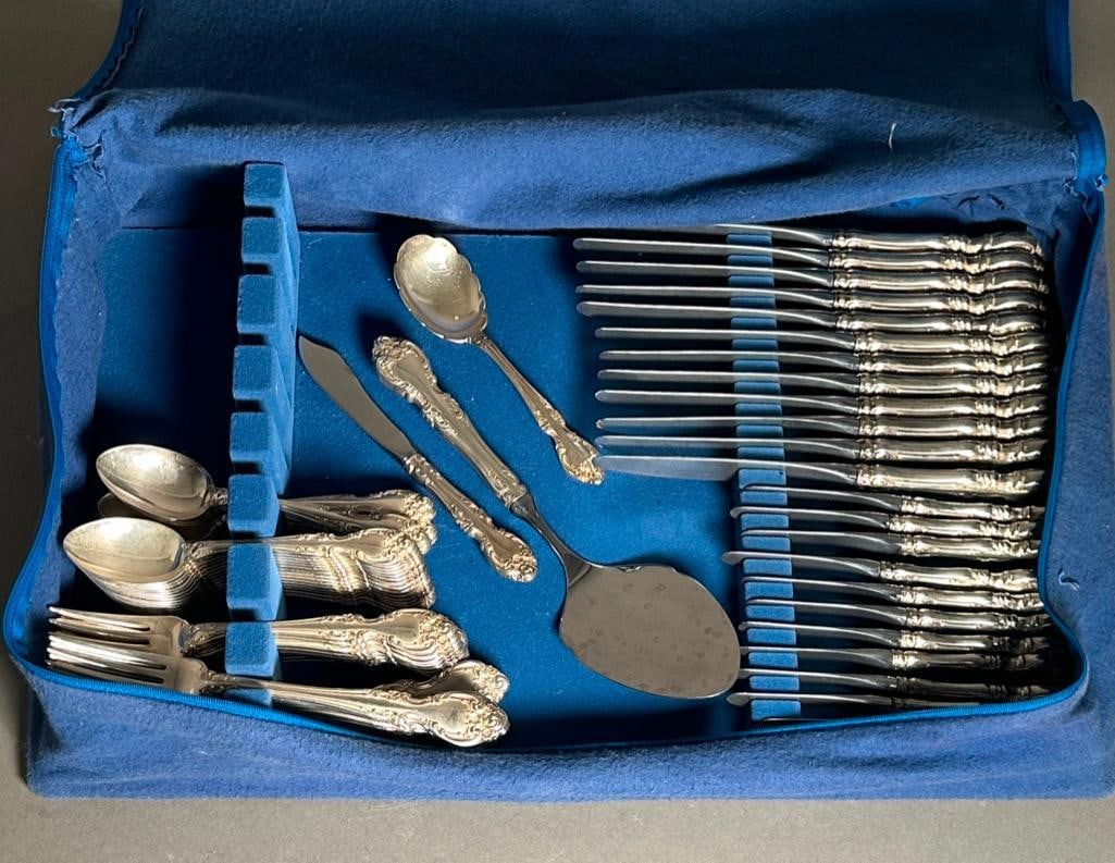Gorham Sterling Silver Flatware Service, Melrose Pattern - 6