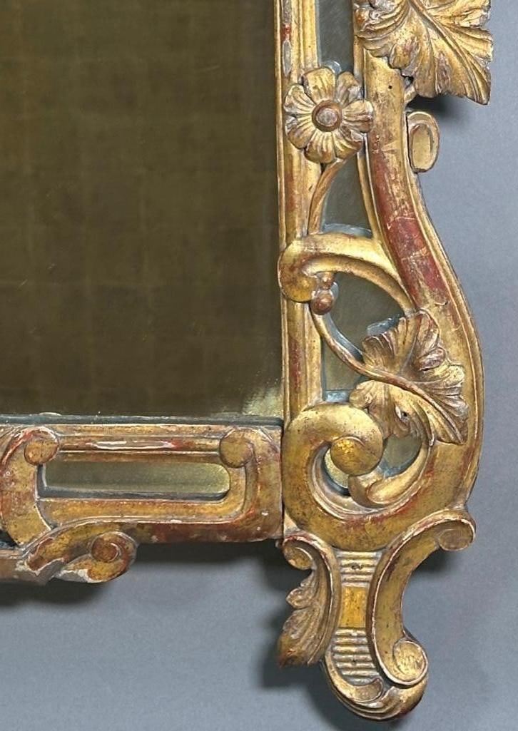 Continental Gilt Wood Wall Mirror, 19thc. - 2