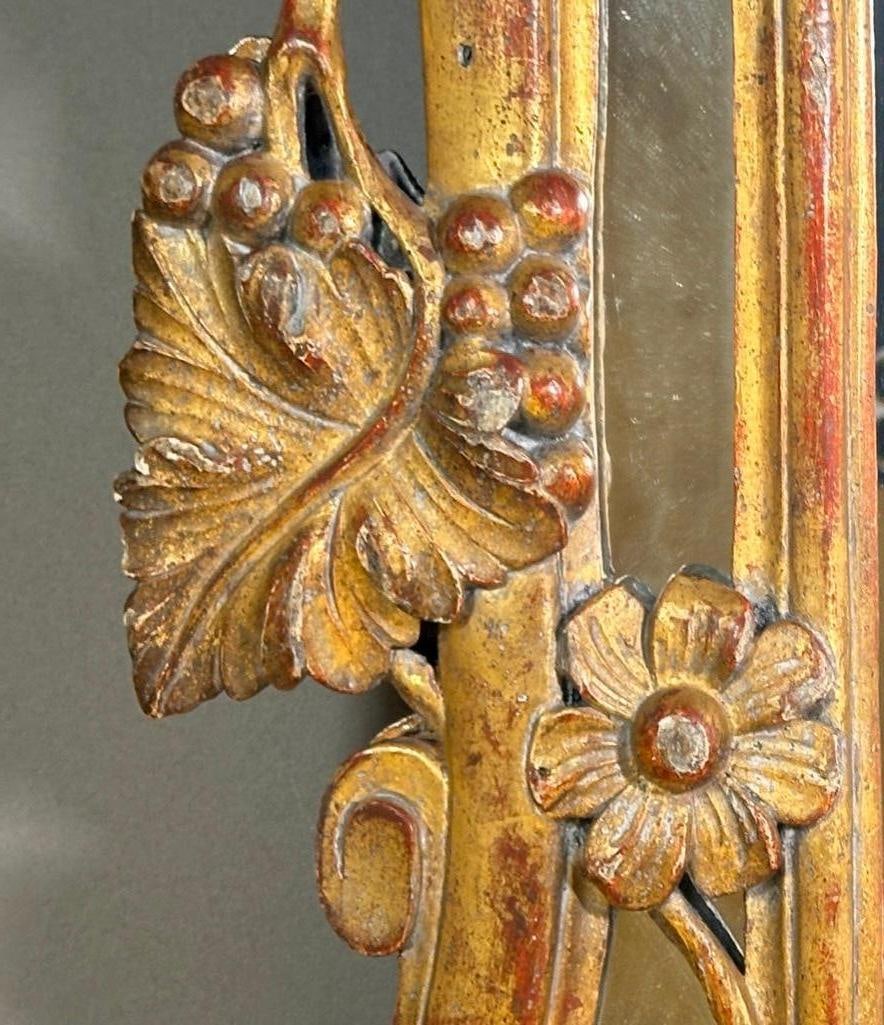 Continental Gilt Wood Wall Mirror, 19thc. - 5