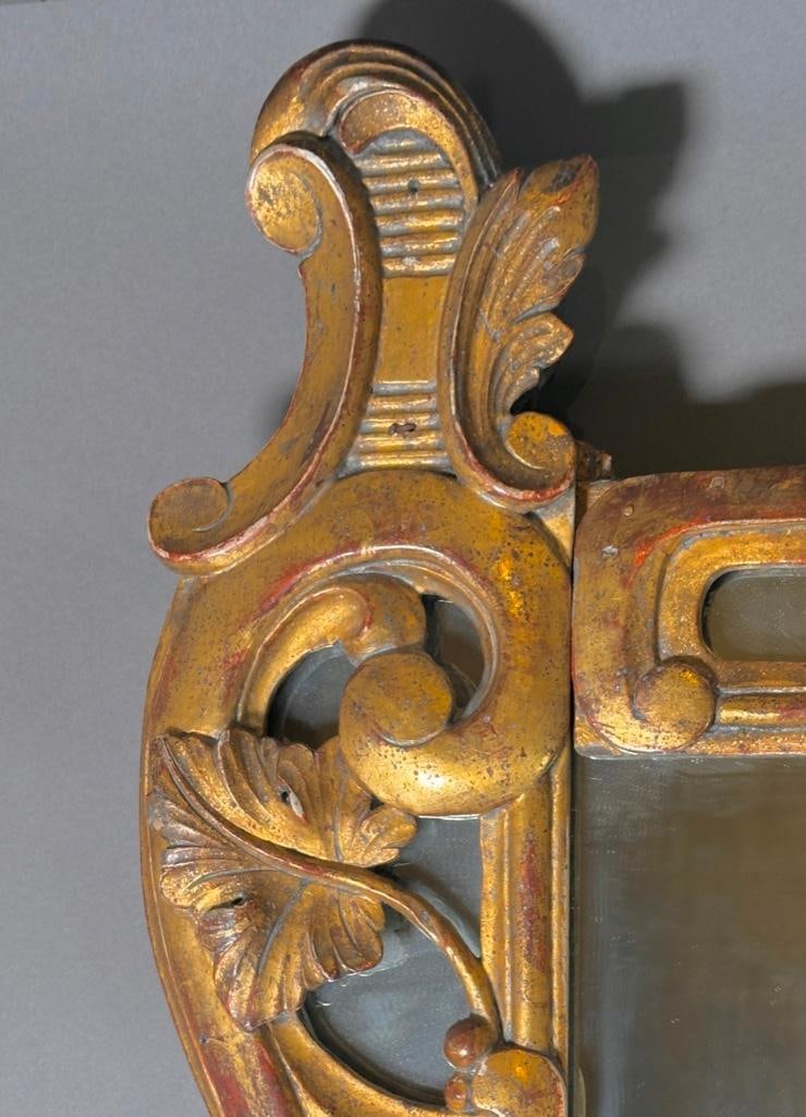 Continental Gilt Wood Wall Mirror, 19thc. - 6