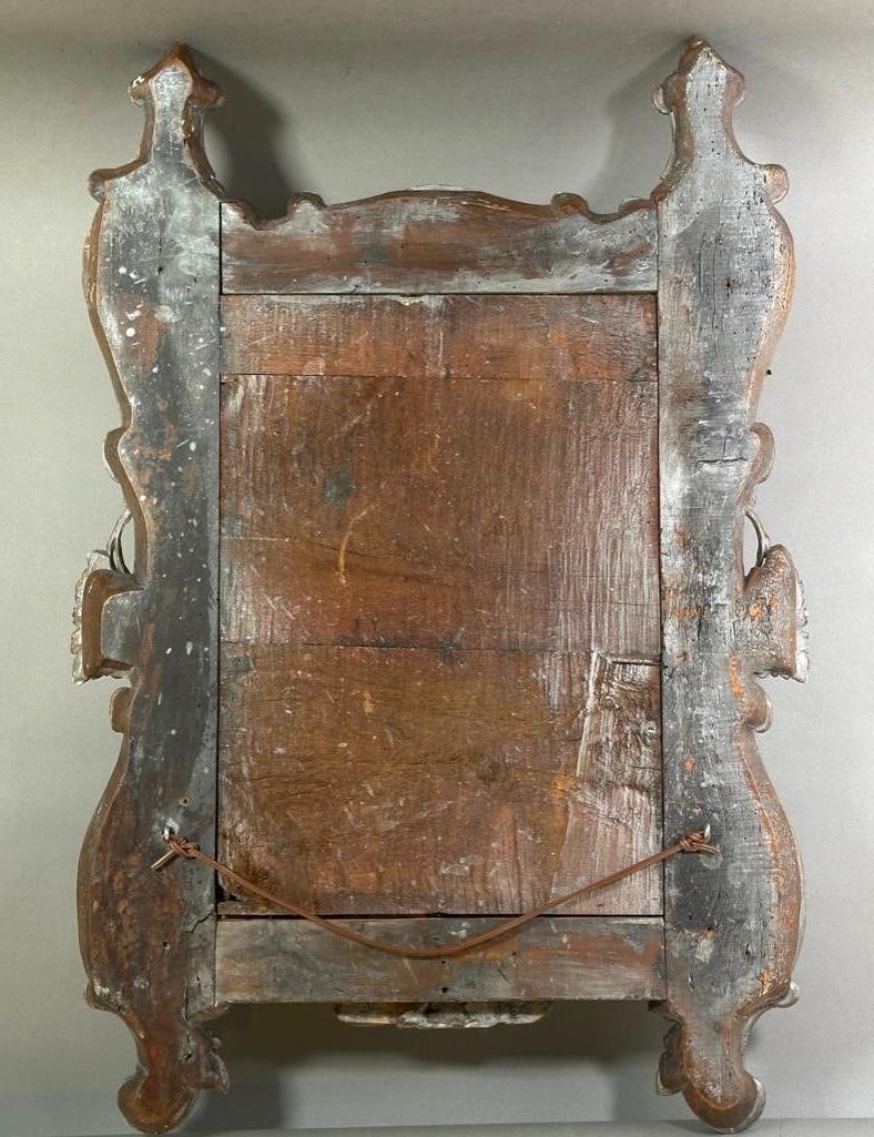 Continental Gilt Wood Wall Mirror, 19thc. - 7