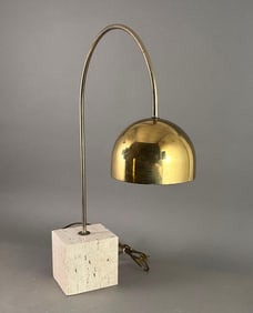 Italian Mid-Century Modern Arc Table Lamp by Harvey Guzzini